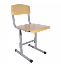 Стул ученический нерегулируемый "Умник", 380х480х800 мм, рост 6, серый каркас