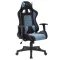 Игровое кресло  "GT Racer GM-100", две подушки, ткань, черное/голубое, 531818 главное фото в маленьком размере