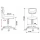Кресло бюрократ CH-299NX (Черное). Фото товара с разных ракурсов.