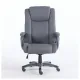 Кресло руководителя PREMIUM Solid HD-005, нагрузка до 180 кг, ткань, серое. Фото товара с разных ракурсов.