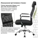 Кресло руководителя Fit EX-514, с подголовником, хром, черное. Фото товара с разных ракурсов.