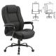 Кресло офисное PREMIUM "Heavy Duty HD-002", усиленное, НАГРУЗКА до 200 кг, ткань. Фото товара с разных ракурсов.